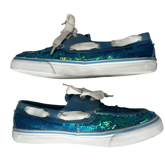 Sperry Bahama Mermaid Sequin Shoes Size 7 - Picture 3 of 8